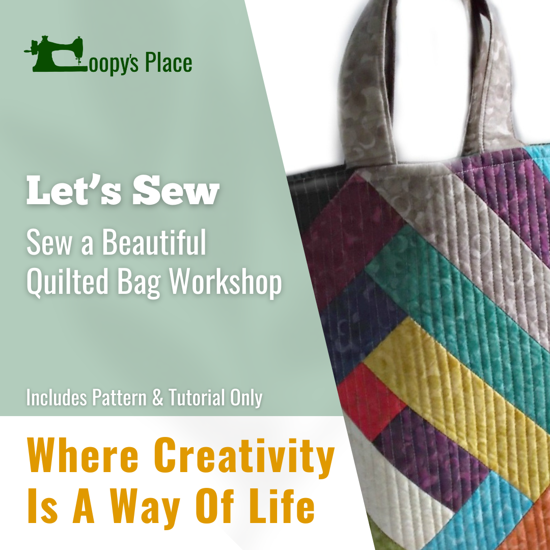 Sew a quilted bag workshop pattern tutorial