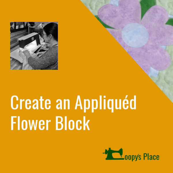 Create and Appliquéd Flower Block