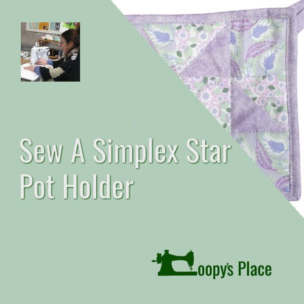 Sew a simplex star pot holder