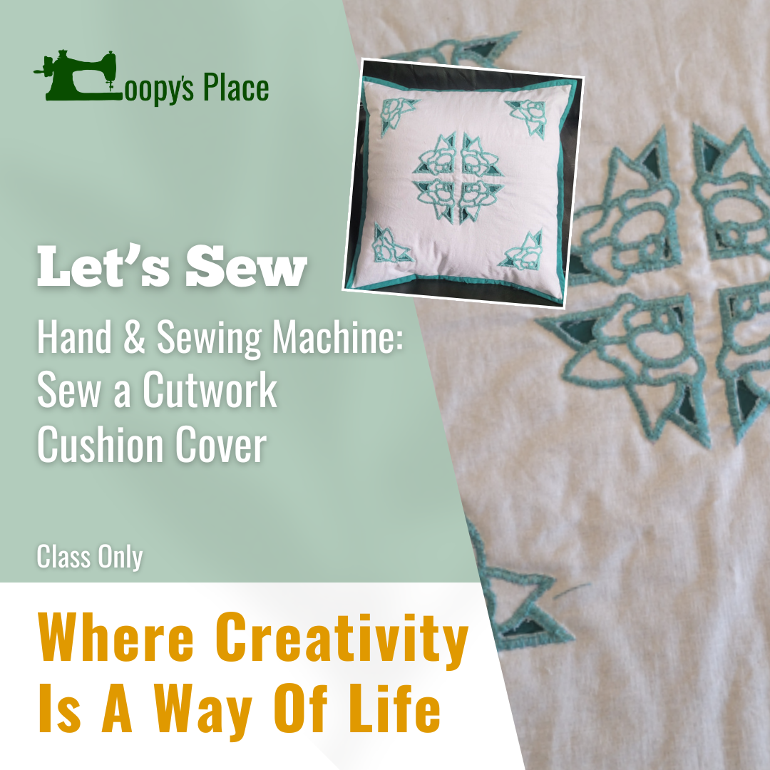 Hand-Embroidered-Cushion Class Onlt member's club