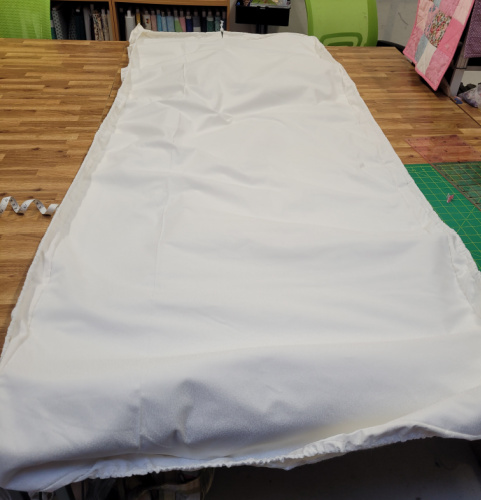 custom made ironing board cover in white